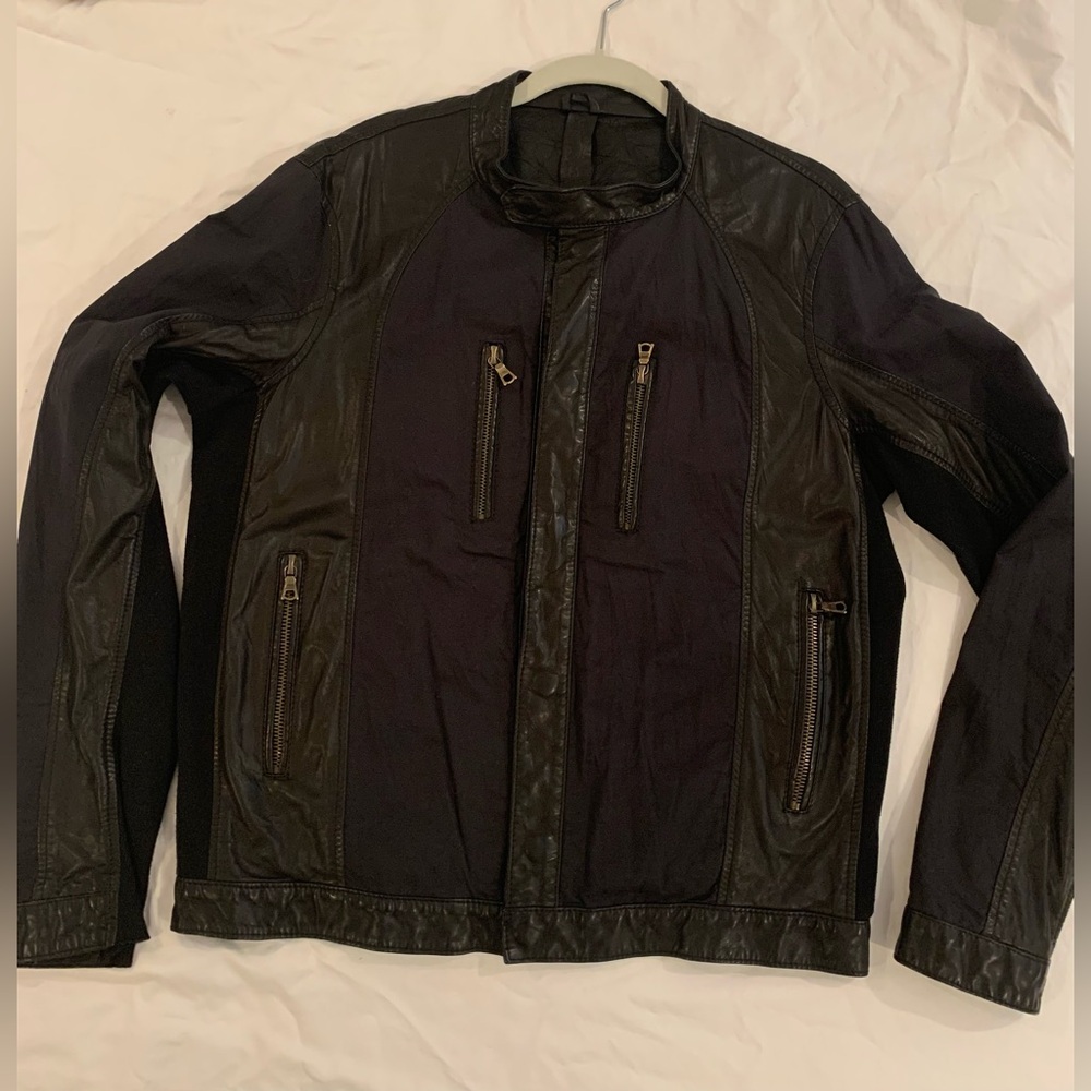Jan & Carlos Soft Leather Jacket Black  Size:54